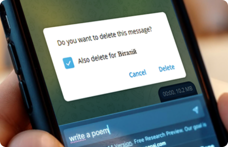 Порівняння видалення файлів у Telegram, WhatsApp та Signal